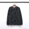 Hypeyourbeast Clothes BAPE Classic Ape Head Embroidered Camouflage Long Sleeve Shirt 'GREY'