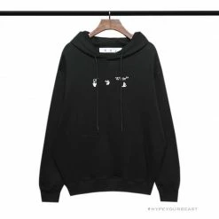 HypeYourBeast Off White Hoodie Black GREY Hoodies & Jackets
