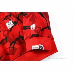 HypeYourBeast Bape Camo Hoodie Red Camouflage