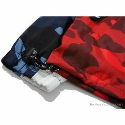 Hypeyourbeast Clothes BAPE X PSG Paris Saint-Germain Camouflage Blue-Red Hoodie