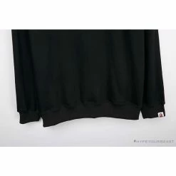 Hypeyourbeast Clothes BAPE Behind The Great Ape-Man Head Long Sleeve Shirt 'BLACK'