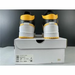 Hypeyourbeast Air Jordan 1 Mid 'Red Yellow Swoosh'