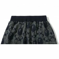Hypeyourbeast BAPE X COACH Co-Branded Dark-Blue Shorts Clothes