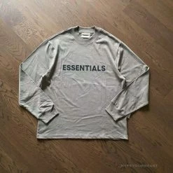 Hypeyourbeast FOG 'ESSENTIALS' Long Sleeve Shirt Grey Shirts