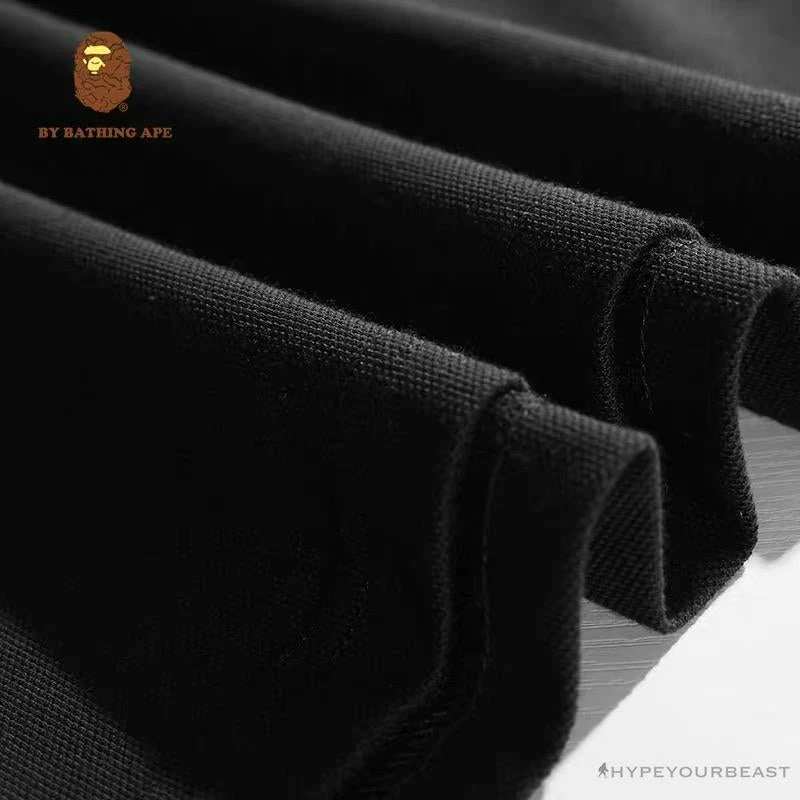 Hypeyourbeast Clothes BAPE Classic Ape Head Print Versatile Polo Shirt 'BLACK' 7 Hypeyourbeast Clothes BAPE Classic Ape Head Print Versatile Polo Shirt 'BLACK'