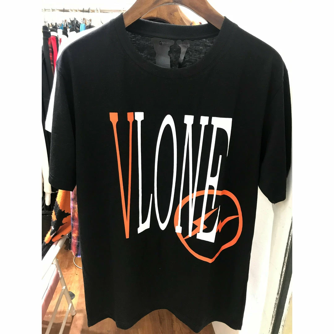 HypeYourBeast T-Shirts Vlone Orange And Black Tee Shirt 2 HypeYourBeast T-Shirts Vlone Orange And Black Tee Shirt