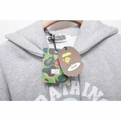 Hypeyourbeast Clothes BAPE X Bathing Ape Head Hoodie 'GREY'