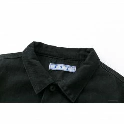 HypeYourBeast Off White Denim Black Jacket - Black Hoodies & Jackets