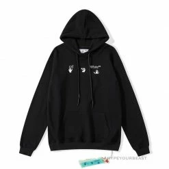 HypeYourBeast Hoodies & Jackets Off-White Green Hoodie - Black