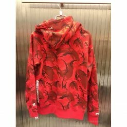 HypeYourBeast Bape Camo Hoodie Red Camouflage