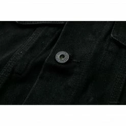 HypeYourBeast Off White Denim Black Jacket - Black Hoodies & Jackets