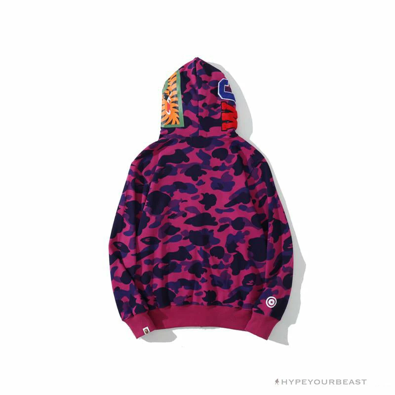 Hypeyourbeast BAPE Camo Hoodie Shark Head 'PURPLE' 2 Hypeyourbeast BAPE Camo Hoodie Shark Head 'PURPLE'