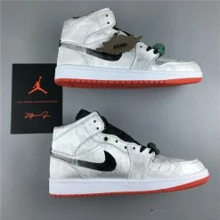 Hypeyourbeast Air Jordan 1 Mid X CLOT White