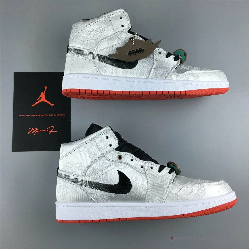 Hypeyourbeast Air Jordan 1 Mid X CLOT White 2 Hypeyourbeast Air Jordan 1 Mid X CLOT White