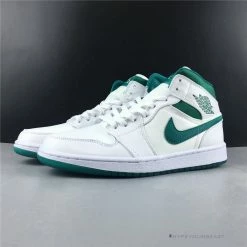 Hypeyourbeast Air Jordan 1 Mid White Mystic Green