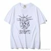 Hypeyourbeast Clothes BAPE NYC New York Limited Purple Camouflage Ape Head Tee Shirt 'WHITE'