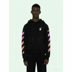 HypeYourBeast Off White Hoodie Black PINK