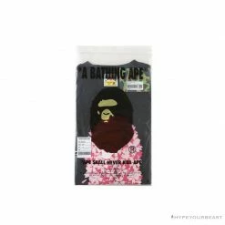 Hypeyourbeast BAPE Japan Limited Edition Pink Cherry Tree Tee Shirt 'BLACK' Clothes