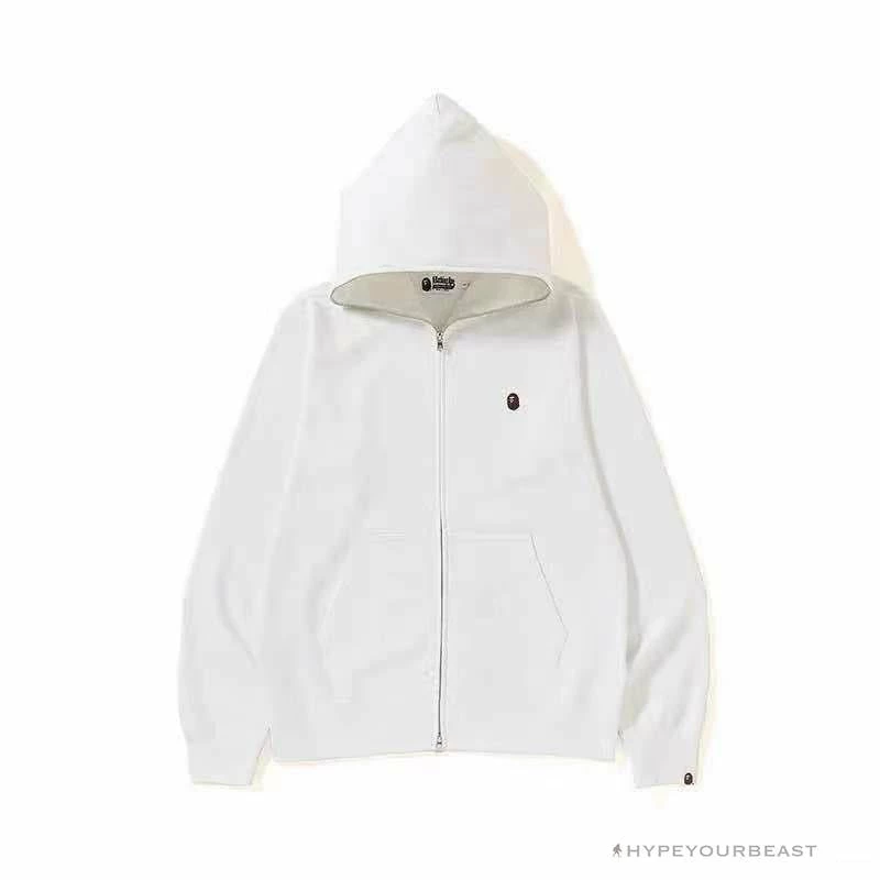 Hypeyourbeast Clothes BAPE Classic Ape Head Hoodie 'WHITE' 1 Hypeyourbeast Clothes BAPE Classic Ape Head Hoodie 'WHITE'