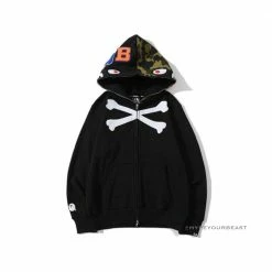 Hypeyourbeast Bape Camo Hoodie Skeleton Cross Camo Clothes