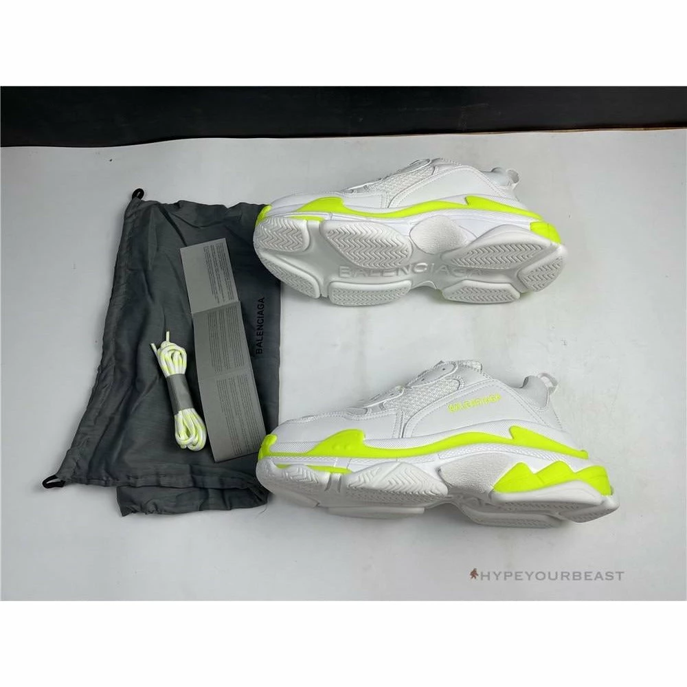 HypeYourBeast BCG Triple S White Neon Yellow Balenciaga Triple S 9 HypeYourBeast BCG Triple S White Neon Yellow Balenciaga Triple S