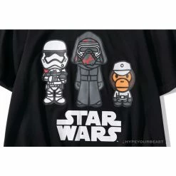 Hypeyourbeast BAPE X Star Wars Collaboration Black Warrior Tee Shirt 'BLACK' 13 Hypeyourbeast BAPE X Star Wars Collaboration Black Warrior Tee Shirt 'BLACK'