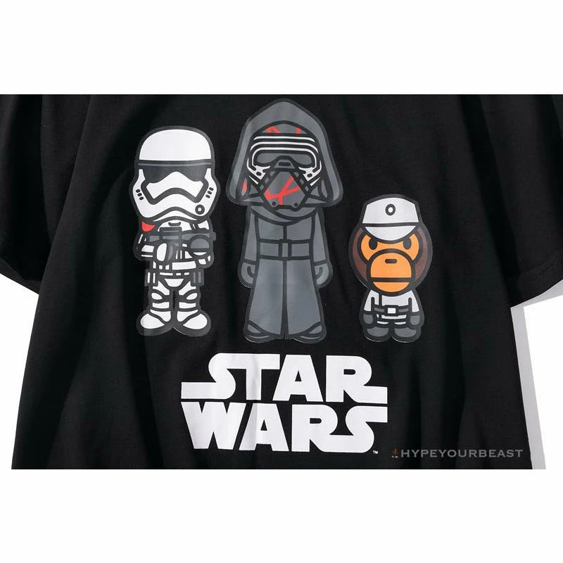 Hypeyourbeast BAPE X Star Wars Collaboration Black Warrior Tee Shirt 'BLACK' 5 Hypeyourbeast BAPE X Star Wars Collaboration Black Warrior Tee Shirt 'BLACK'