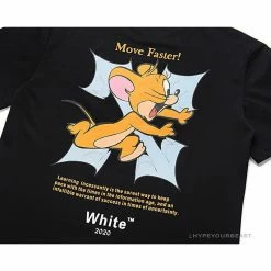 Hypeyourbeast T-Shirts OFF-WHITE Handsome Jerry Arrow Tee Shirt 'BLACK'