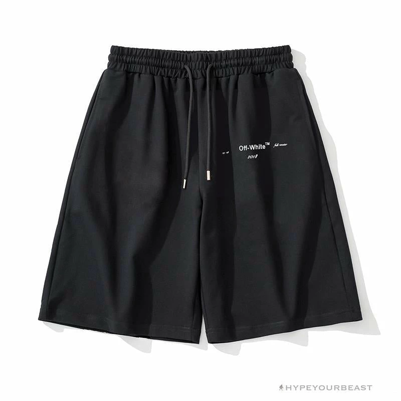 Hypeyourbeast Pants OFF-WHITE Dimensional Sketch Shorts 'BLACK' 2 Hypeyourbeast Pants OFF-WHITE Dimensional Sketch Shorts 'BLACK'