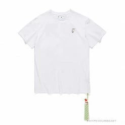 Hypeyourbeast OFF-WHITE Takashi Murakami Chrysanthemum Tee Shirt 'WHITE' T-Shirts