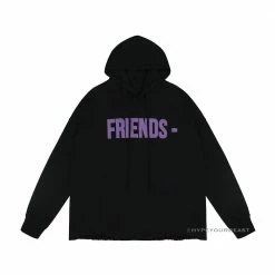 HypeYourBeast Hoodies & Jackets Vlone Purple And Black Friends Hoodie