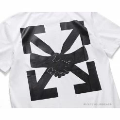 Hypeyourbeast OFF-WHITE Hand Shake Tee Shirt 'WHITE' T-Shirts 20 Hypeyourbeast OFF-WHITE Hand Shake Tee Shirt 'WHITE' T-Shirts