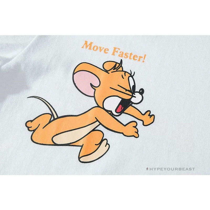 Hypeyourbeast T-Shirts OFF-WHITE Jerry Move Faster Tee Shirt 'WHITE' 4 Hypeyourbeast T-Shirts OFF-WHITE Jerry Move Faster Tee Shirt 'WHITE'