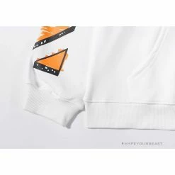 Hypeyourbeast Hoodies & Jackets OFF-WHITE Pink Orange Arrow Hoodie 'WHITE'
