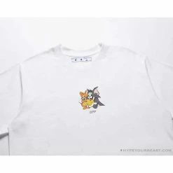 Hypeyourbeast OFF-WHITE Cat And Mouse Tee Shirt 'WHITE' T-Shirts 13 Hypeyourbeast OFF-WHITE Cat And Mouse Tee Shirt 'WHITE' T-Shirts