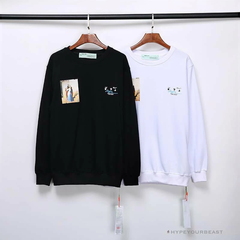 Hypeyourbeast Shirts OFF-WHITE The Kiss Long Sleeve Shirt 'BLACK' 3 Hypeyourbeast Shirts OFF-WHITE The Kiss Long Sleeve Shirt 'BLACK'