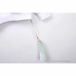 Hypeyourbeast OFF-WHITE Rubber Strip Arrow Hoodie 'WHITE' Hoodies & Jackets