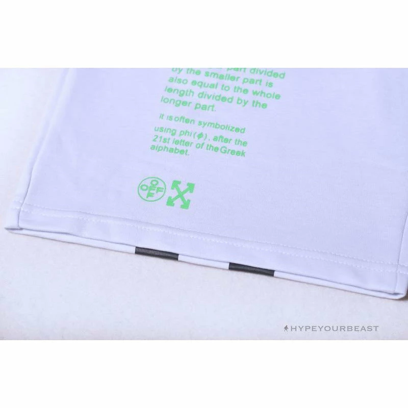 Hypeyourbeast OFF-WHITE Golden Ratio Shorts 'WHITE' 16 Hypeyourbeast OFF-WHITE Golden Ratio Shorts 'WHITE'