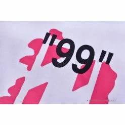 Hypeyourbeast OFF-WHITE 99 X Pink Arrow Shorts 'WHITE' Pants 21 Hypeyourbeast OFF-WHITE 99 X Pink Arrow Shorts 'WHITE' Pants