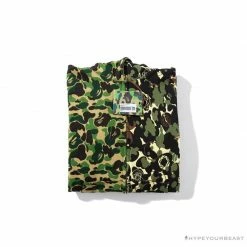 Hypeyourbeast BAPE X UNKLE Camouflage Green Belt Ear Hoodie Clothes