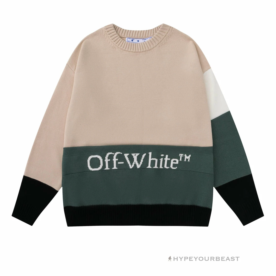 HypeYourBeast Off-White Shirt - Khaki & Green 1 HypeYourBeast Off-White Shirt - Khaki & Green