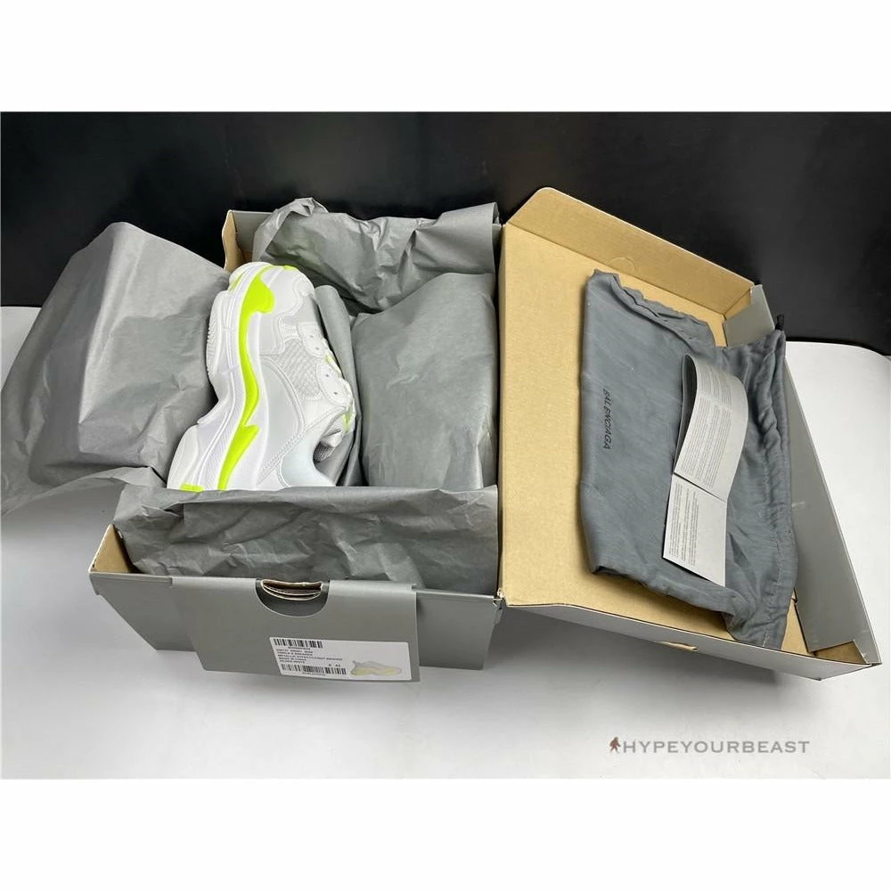 HypeYourBeast BCG Triple S White Neon Yellow Balenciaga Triple S 4 HypeYourBeast BCG Triple S White Neon Yellow Balenciaga Triple S