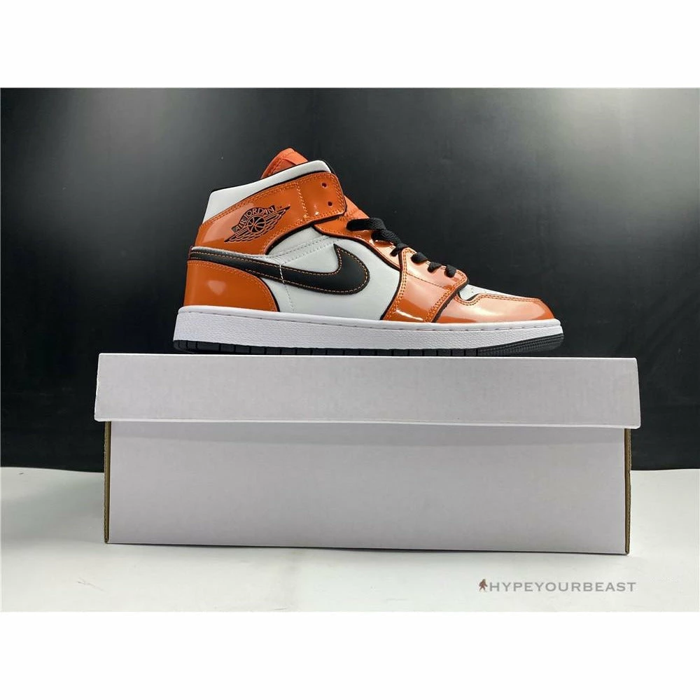 Hypeyourbeast Air Jordan 1 Mid Turf Orange Patent 7 Hypeyourbeast Air Jordan 1 Mid Turf Orange Patent