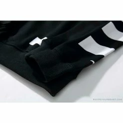 Hypeyourbeast Shirts OFF-WHITE Classic Basic Cotton Terry Round Long Sleeve Shirt 'BLACK'