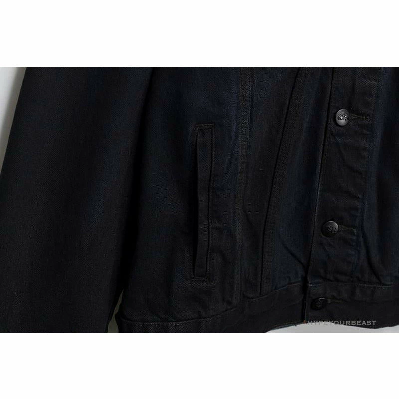 Hypeyourbeast OFF-WHITE Autumn And Winter New ️Back Blue Arrow Wash Denim Jacket Hoodies & Jackets 6 Hypeyourbeast OFF-WHITE Autumn And Winter New ️Back Blue Arrow Wash Denim Jacket Hoodies & Jackets