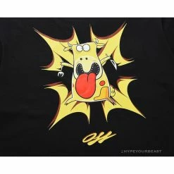 Hypeyourbeast OFF-WHITE Dimensional Arrow Angry Calf Tee Shirt 'BLACK'