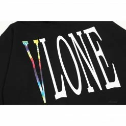HypeYourBeast Hoodies & Jackets Vlone Hoodie Black Rainbow