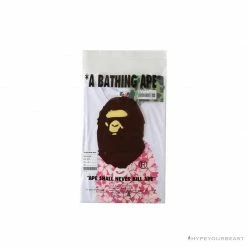 Hypeyourbeast BAPE Japan Limited Edition Pink Cherry Tree Tee Shirt 'WHITE'