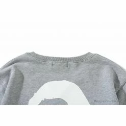 Hypeyourbeast BAPE X RUSSELL ATHLETIC Joint Pullover Long Sleeve Shirt 'GREY'