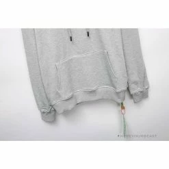 Hypeyourbeast Hoodies & Jackets OFF-WHITE Hand-Painted Utility Pole Worker Hoodie 'GREY'